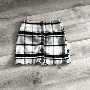 Mini skirt- plaid flannel